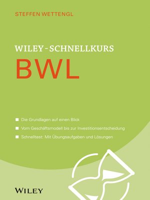 cover image of Wiley-Schnellkurs BWL